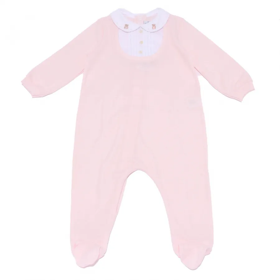 5238AA tutina cotton bimba GIRL COMME SI COMME CA pink romper