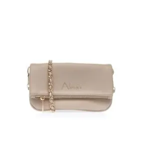 Borsa beige a tracolla con zip