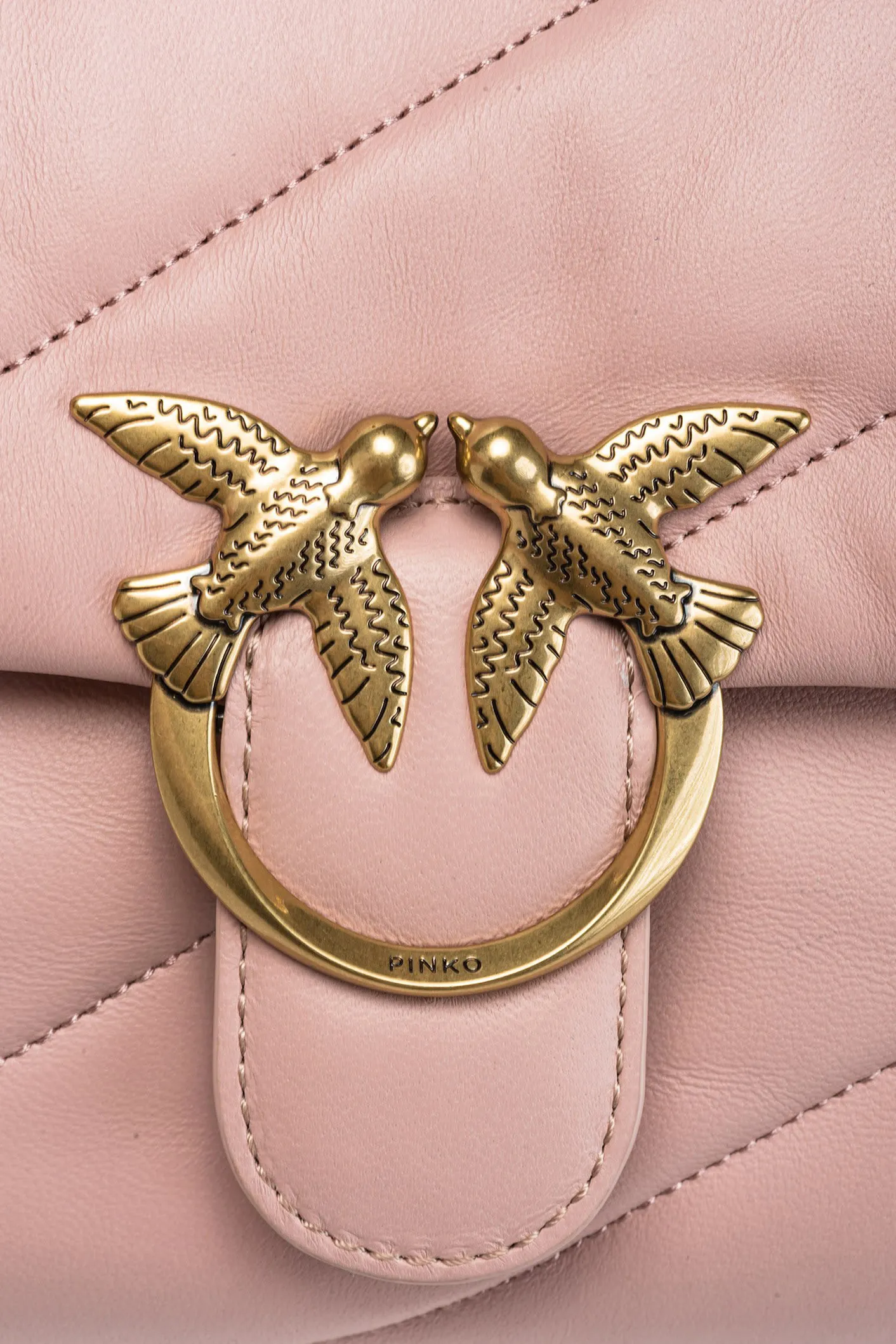 Borsa Pinko LOVE PUFF CLASSIC CL SHEEP NAPPA Rosa Cipria