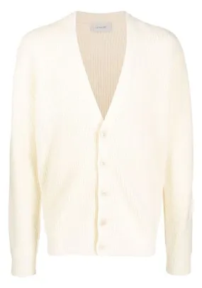 cardigan in maglia a coste