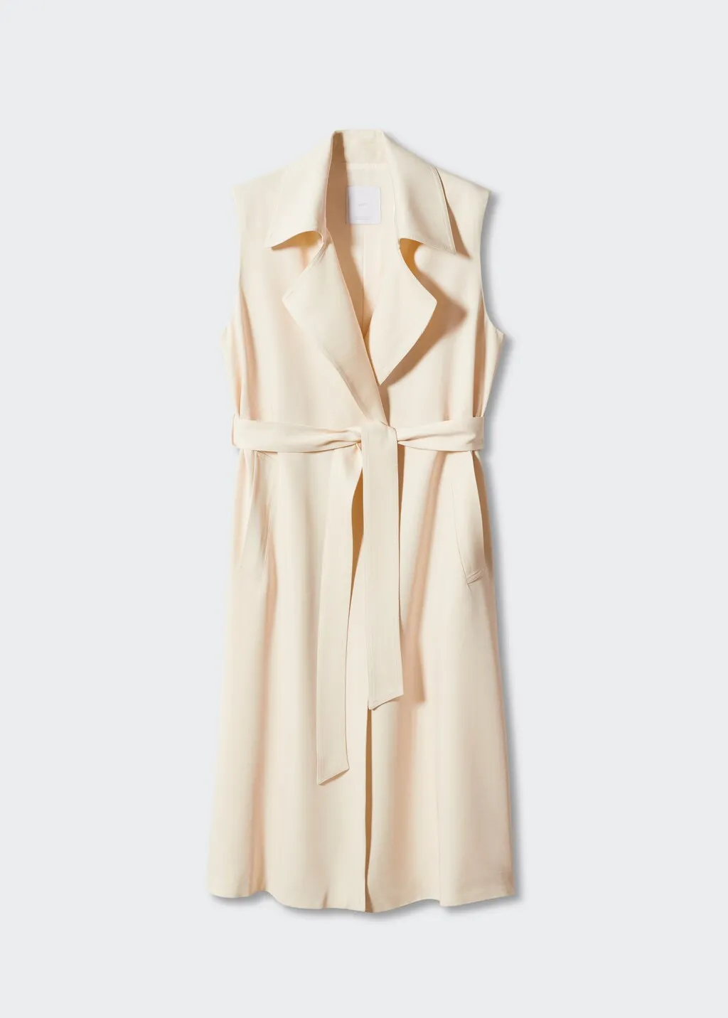 Gilet lungo revers
