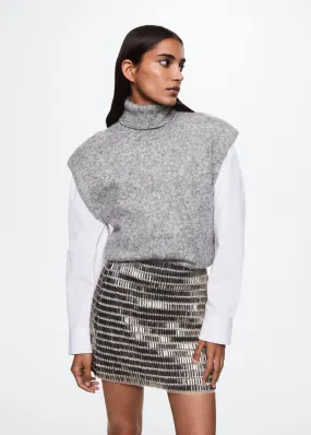 Gilet spalline maglia