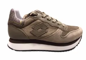Lotto Legend women's sneakers shoe Wedge Silk 215084 814 fossil brown