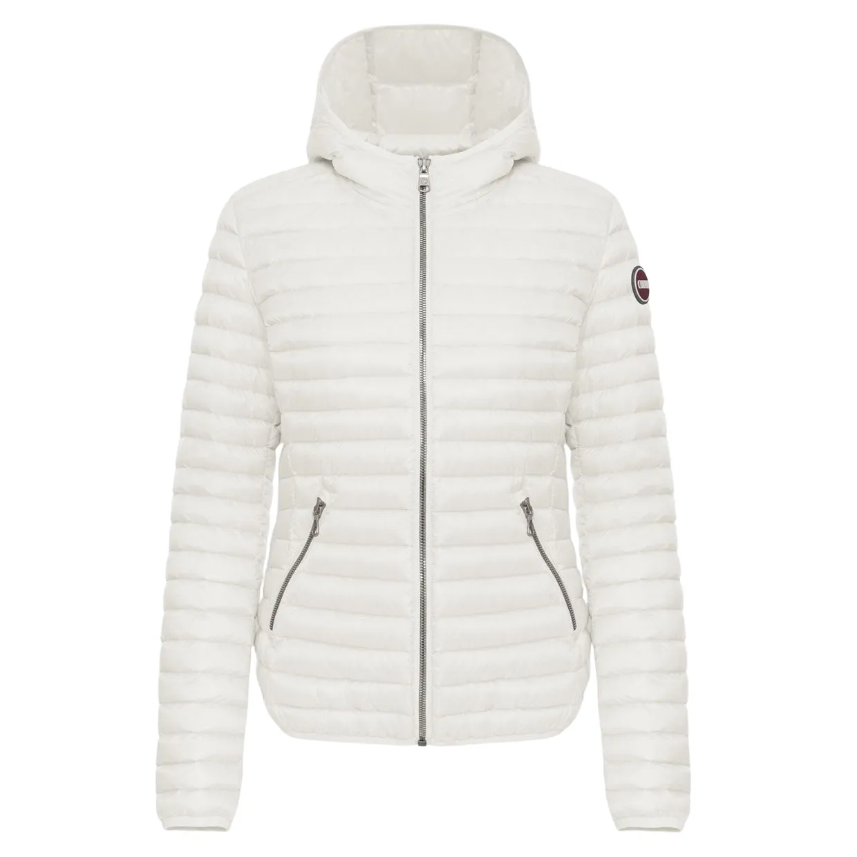 Piumino Donna Colmar Sportivo Cappuccio Bianco