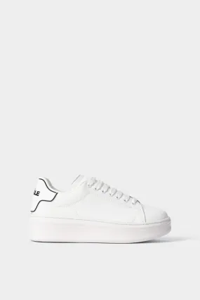 Sneakers Addict In Action Leather Bianco - Gaëlle Paris