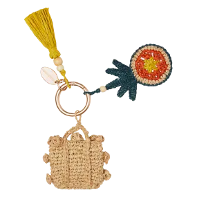  VANESSA BRUNO   ANANAS - Portachiavi ananas in rafia | Multicolore