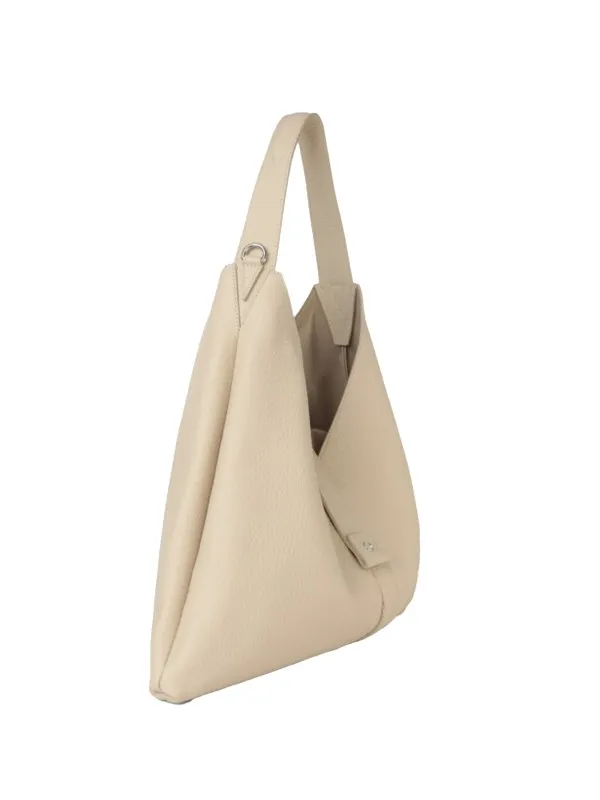 Vita Soft ivory shoulder bag with shoulder strap